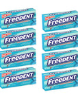 Wrigleys Freedent Gum Plen T Packs Spearmint 15 ct Pack of 8F