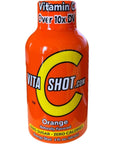 Vita C Shot 1 Bottle Vitamin C Supplement Energy and Immune System Booster Shot Zero Sugar Orange Flavor 180mg of Caffeine 100mg of Magnesium 10 mg of Zinc