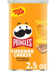 Pringles Potato Crisps Chips, Lunch Snacks, Office And Kids Snacks, Grab N' Go Snack Pack, Cheddar Cheese, 2.5oz Can (1 Can)