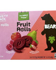 Bear Fruit Rolls Strawberry & Raspberry Variety Pack 48 rolls