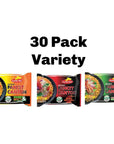 Pack of 30 Lucky Me Pancit Canton Variety Noodles  10 of each Chilimansi Sweet Spicy and Hot Chili