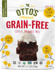 Otto's Naturals Classic Brownie Mix - Organic, Gluten-Free, Nut Free, Non-GMO Verified, Made with Organic Cassava Flour - 11.1 Ounce Bag (Grain Free Classic Brownie Single)