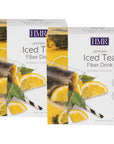 HMR Lemony Iced Tea Fiber Drink Supports Digestive Health and Regularity Daily Fiber Powder GlutenFree Twin Pack 10 Packets per Box