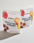 Simply Really Real Gummies  Made with Real Fruit  Peach and Raspberry  53 oz Pack of 2  No Cane Sugar  Gluten Free  Kosher