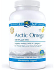 Nordic Naturals Arctic Omega, Lemon Flavor - 180 Soft Gels - 690 mg Omega-3 - Fish Oil - EPA & DHA - Immune Support, Brain & Heart Health, Optimal Wellness - Non-GMO - 90 Servings