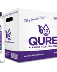 QURE Water Premium 10 pH Ionized Alkaline Bottled Water Silky Smooth Taste Infused with Electrolytes 169 fl oz 500 mL Pack of 24