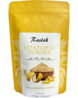 Raslok Lemon Peel Powder  100 Lemon Peel Juice Freeze Dried Powder  Rich in Natural Vitamin C Fresh Squeezed Lemon Flavor 8 oz