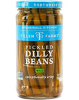 Tillen Farms Pickled Crispy Dilly Beans 12 Ounce Pack of 6