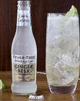 Fever Tree Premium Refreshingly Light Ginger Beer  Premium Quality Mixer and Soda  Refreshing Beverage for Cocktails  Mocktails 200ml Bottle  Pack of 5