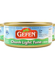 Gefen Chunk Light Tuna in Water 6oz 6 Pack Low Fat Kosher for Passover