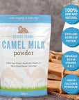 Desert Farms Organic Whole Camel Milk Powder Certified PALEO and KETO Allergen Free NonGMO Easy to Mix Powder Milk  Excellent Replacement For Goat and Soy Milk  Packaged In The USA 200 Grams