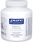 Pure Encapsulations Ester-C & Flavonoids | Vitamin C Supplement for Antioxidant, Immune and Vascular Support* | 180 Capsules