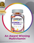 Centrum MultiGummies Gummy for Women 50 Plus, with Vitamin D3, B6 and B12, Multivitamin/Multimineral Supplement - 80 Count