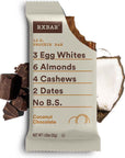 RXBAR Protein Bars, 12g Protein, Gluten Free Snacks, Coconut Chocolate (6 Boxes, 30 Bars)