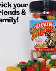 ASS KICKIN Hot and Spicy Jellybeans with Habanero Pepper  9 Oz Resealable Jar  Great for Easter Candy or a Spicy Food Challenge  Try the Gourmet Spicy Jelly Beans Candy