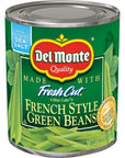 Del Monte Canned Fresh Cut French Style Green Beans 8 Ounce Pack of 12