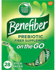 Benefiber Drink Mix On The Go Sugar Free  Taste Free 28 Stick Packs