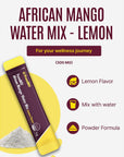 FromBIO African Mango Water Mix Lemon Flavor 14 Sticks Irvingia Gabonesis Seed Extract 300mg SugarFree Korean Drink Flavoring Packets for Wellness  Beauty Marine Collagen Peptides