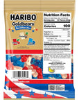 Independence Day Gummy Bears Candy Bulk Fruit Flavored Red White and Blue Gummie Goldbears 4th of July Limited Edition Pack of 34oz bags