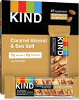 KIND Bars, Caramel Almond & Sea Salt, Healthy Snacks, Gluten Free, Low Sugar, 6g Protein, 12 Count