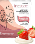 Lacsnac Strawberries and Cream Lactation Overnight Oats 1224 oz Pack of 6  Lactation Supplement for Nursing Moms made with Whole Grain Oats Flax Seeds and Brewers Yeast Promotes Lactation  Healthy Breast Milk Supply GMOfree Vegan Glutenfree