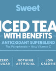 Ryl Iced Tea Wallens Sweet Antioxidant Superblend Zero Sugar Low Carb Low Calorie Iced Tea 160 Fl Oz 4Pack