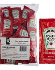 Heinz Ketchup Packets (9g) - 50 Count - Ketchup Condiment Packs in LK Food Safe Slide Seal Bag, bundle packaged by CMC Products