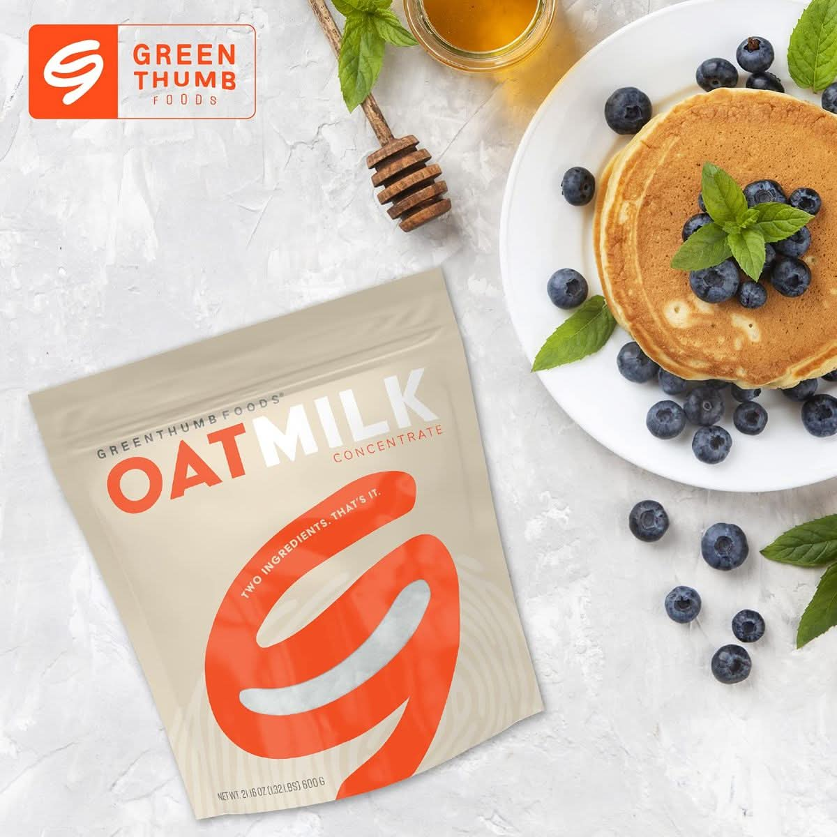 Green Thumb Foods Oat Milk Powder  Makes 187 gallons Plant Based Gluten Free Non Dairy Vegan Non GMO Shelf Stable Unsweetened Made In The USA