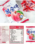 LENITH KFood Korean Favorite Flavor Peach CandyHard Candy 153g Peach Candy