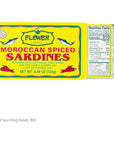 Flower Brand Spiced Sardines Olive Oil 438 oz Morocco Wild Sardines Canned Sardines High Protein Food Keto Food Keto Snacks Gluten Free Food Canned Food Bulk Sardines in Oil Pack of 5