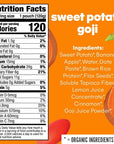 Noka Superfood Fruit Smoothie Pouches Sweet Potato Goji Healthy Snacks with Flax Seed Plant Protein and Prebiotic Fiber Vegan and Gluten Free Snacks Organic Squeeze Pouch 422 oz 12 Count