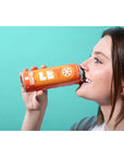 LEVO Soda Pop Orange Creamsicle  Caffeine Free Sparkling Prebiotic Soda  5g of Dietary Fiber for Gut Health  5g Cane Sugar  Low Calorie  12 Fl Oz Pack of 12