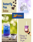 Butterfly Pea Mix for Flavored Boba Bubble Tea Powder for Milk Tea Premium Instant Drink Mix  22 LB bag for 4045 Servings  Just Add Tapioca Pearls by BUBBLE TEA SUPPLY