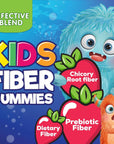 Kids Fiber Gummy Bears Supplement - Daily Prebiotic Fiber for Kids, Supports Regularity, Digestive Health & Immune Support, Nature's Plant Based Chicory Root Vitamins, Vegan, Berry Flavor, 120 Gummies