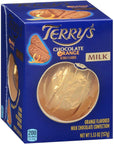 Smiling Sweets Terrys Milk Chocolate Orange  553oz  Pack of 2  Great tasting chocolate with an added twist of orange flavor  Perfect for sharing  Break apart and enjoy