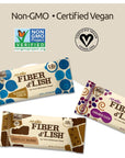 NuGo Fiber dLish Peanut Chocolate Chip 12g High Fiber Vegan 160 Calories 16 Count