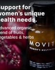 Movita Women's Daily Multivitamin - Fermented Whole Foods, Vitamins, and Minerals - Organic, Vegan-Friendly, Gluten-Free, & Non-GMO - 30 Day Supply (Refill Pouch)