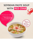 Korean Instant Cabbage  Red Crab Soybean FreezeDried Soup 10 packs Cabbage Block 5 Pack  Red Crab Block 5 Pack 353 oz 100g