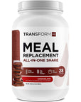 TransformHQ Meal Replacement Shake Powder 28 Servings Chocolate  Gluten Free NonGMO