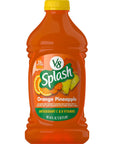 V8 Splash Orange Pineapple Flavored Juice Beverage 64 FL OZ Bottle