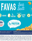 The Good Bean Crispy Favas - Sea Salt - (50 Pack) 1 oz Bag - Fava Beans - Vegan Snack with Good Source of Plant Protein and Fiber