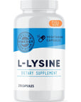 Vimergy L-Lysine 500MG Capsules, 270 Servings - Essential Amino Acid - Supports Immune System, Healthy Skin, Muscles, Bone & Tissue - Vegetarian, Non-GMO, No Gluten, Kosher (270 Count)