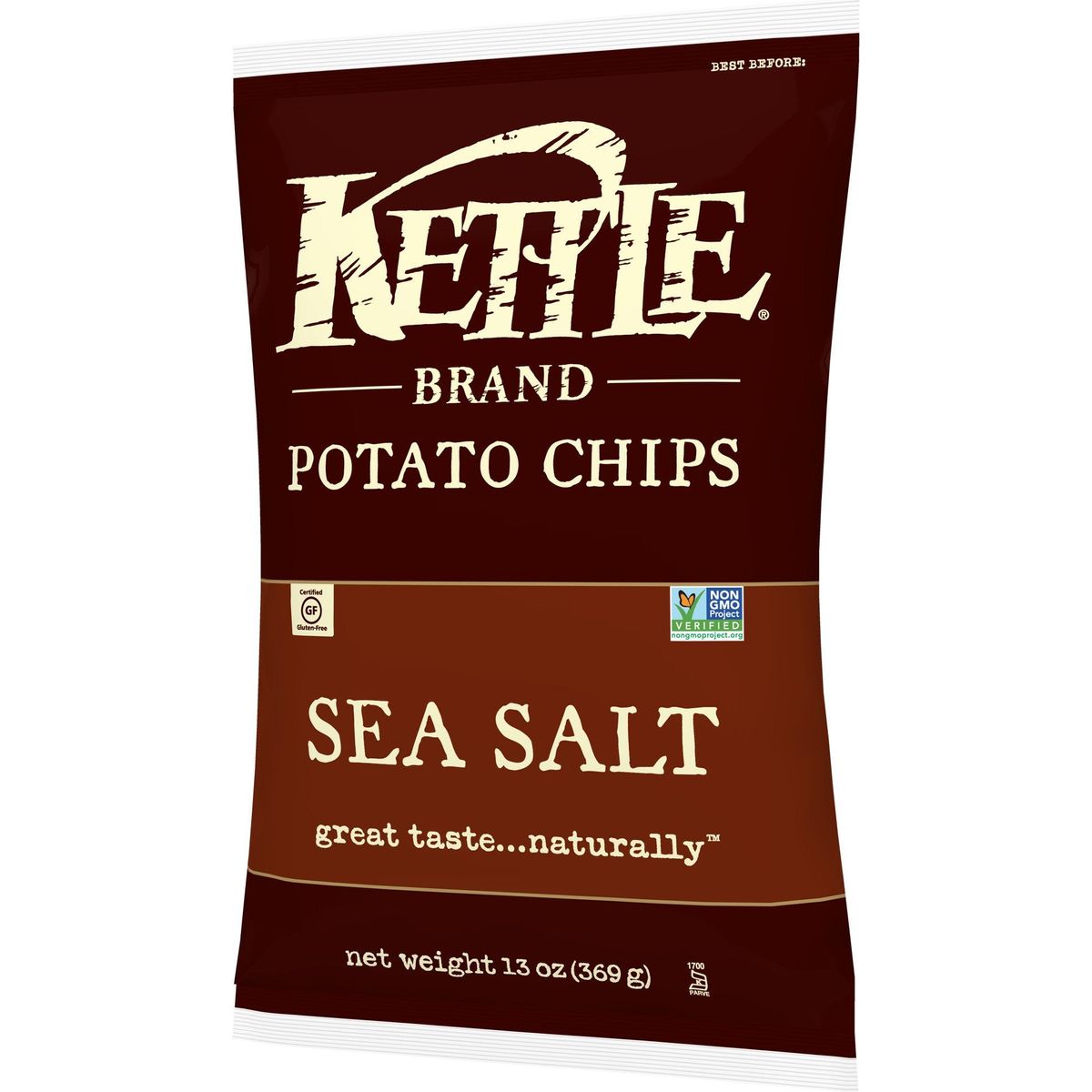 Kettle Brand Foods Sea Salt Potato Chips 13 oz Party Size