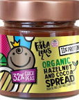 Fabalous Organic Chocolate Spread Hazelnut and Cocoa Chickpea Spread Vegan Dairy Free No Palm Oil Less Sugar More Protein 705oz