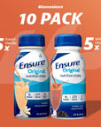 Ensure Original Nutrition Meal Replacement Shake 10 Pack Variety Pack Vanilla  Milk Chocolate  8 Fl Oz With Fiber gluten free  In 4K Logistics Packaging 10 Count