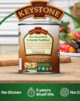 Keystone Meats All Natural Canned Turkey 28 Ounce Long Term Shelf Life Emergency Survival Food Canned Meat  Fully Cooked Ready to Eat  All White Meat No Carbs Gluten Free Family Pack of 6