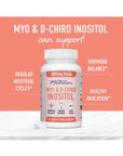 Myo-Inositol & D-Chiro Inositol | Hormone Balance for Women | Ideal 40:1 Ratio | Myo Inositol 2000mg, D Chiro 50mg | Vitamin B8 to Regulate Menstrual Cycle & Support Ovarian Health | SM Nutrition