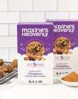 Maxines Heavenly Cinnamon Oatmeal Raisin Cookies  Gluten Free Made with Oats Sweetened with Coconut Sugar  Dates  Tasty Low Sugar Vegan Dessert  72 Ounces Each 2 pack