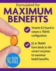 InnovixLabs Full Spectrum Vitamin K2 MK-7-90 Capsules - VIT K2 Vitamin Supplement with Trans Form MK7 & MK4-600 mcg - Supports General Health & Bones, K-2 Vitamins - Soy & Gluten Free