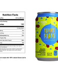 Yummy Miami Soda 12oz  Kosher Refreshing Flavored Carbonated Water  Natural Ingredients  CaffeineFree  GMOFree  12 Cans In A Fridge Pack Black Cherry